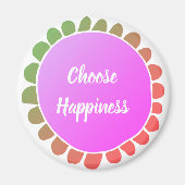 引用文感動的が幸せを選択 マグネット (正面)