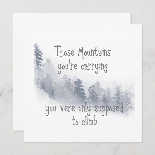 引用文感動的その山々あなたは繰入 (正面/裏面)