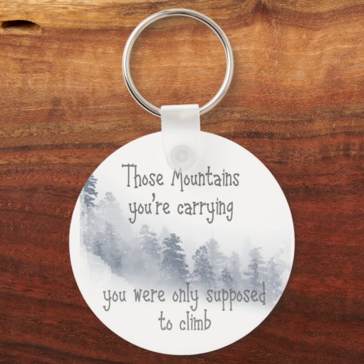 引用文感動的その山々あなたは繰入 キーホルダー (正面)