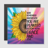 引用文感動的と手描きヒマワリ (正面/裏面)