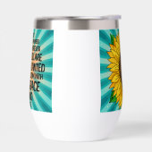 引用文感動的と手描きヒマワリ (左面)