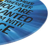 引用文感動的と手描きヒマワリ カッティングボード (角)