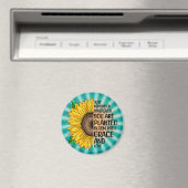 引用文感動的と手描きヒマワリ マグネット (インサイチュ (食洗機))