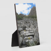 引用文感動的と自然写真 – 5時間365日（イーゼル付） フォトプラーク (側面)