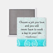 引用文感動的の孔子の生活と仕事 マグネット (正面/裏面)