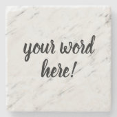 引用文感動的の年の言葉 ストーンコースター (正面)