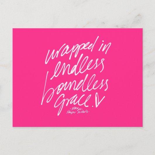 引用文感動的はがき手書きレタリング ポストカード (正面)