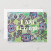 引用文感動的は十分な肯定カード シーズンポストカード (正面/裏面)