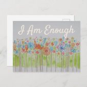 引用文感動的は十分な肯定カード シーズンポストカード (正面/裏面)