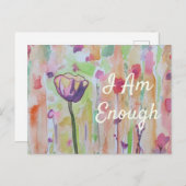 引用文感動的は十分な肯定カード シーズンポストカード (正面/裏面)