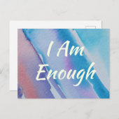 引用文感動的は十分な肯定カード シーズンポストカード (正面/裏面)