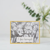 引用文感動的は十分な肯定カード ポストカード (スタンド正面)