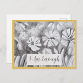 引用文感動的は十分な肯定カード ポストカード (正面/裏面)