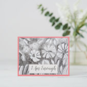 引用文感動的は十分な肯定カード ポストカード (スタンド正面)