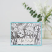 引用文感動的は十分な肯定カード ポストカード (スタンド正面)