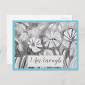 引用文感動的は十分な肯定カード ポストカード (正面/裏面)