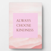 引用文感動的は常に親切を選ぶ フォトプラーク (正面)