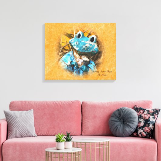 引用文感動的は美しいカエル王子 キャンバスプリント (インサイチュ (リビング))