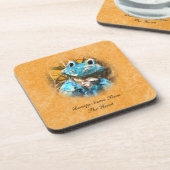 引用文感動的は美しいカエル王子 コースター (左側)