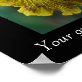 引用文感動的アイリスフラワーポスター ポスター (角)