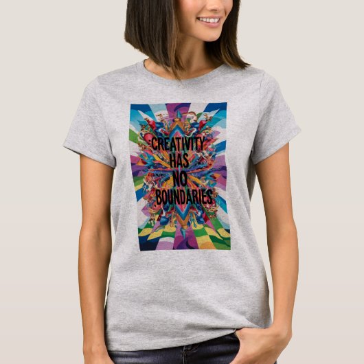 引用文感動的アッシュグレーTシャツ Tシャツ (正面)