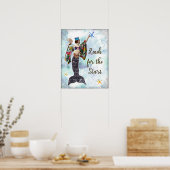 引用文感動的アートのリーチ星のサイン ポスター (キッチン)