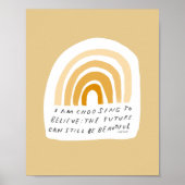 引用文感動的イエローベッドルームエステティック ポスター (正面)