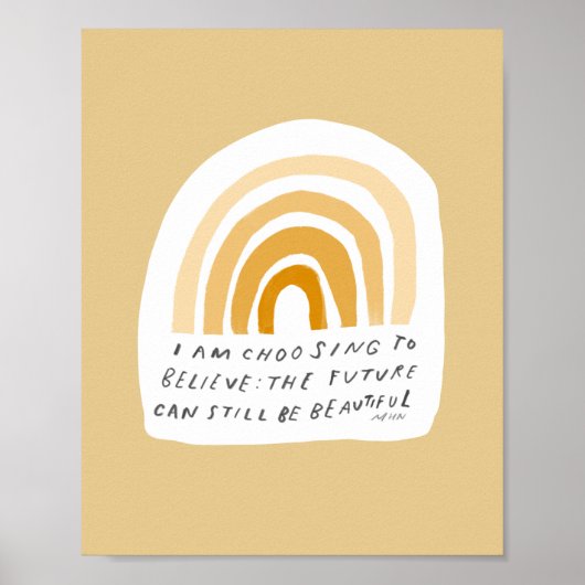 引用文感動的イエローベッドルームエステティック ポスター (正面)