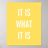 引用文感動的イエローホワイトライフ引用文8x10 ポスター (正面)