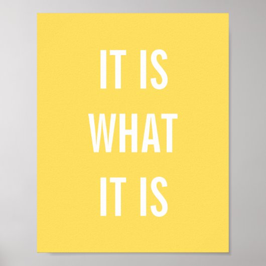 引用文感動的イエローホワイトライフ引用文8x10 ポスター (正面)