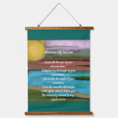 引用文感動的ウッドトップウォールタペストリー 吊り下げ型タペストリー (正面)