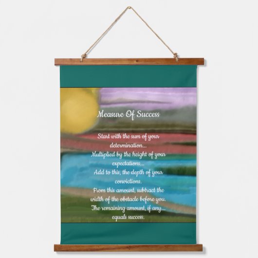 引用文感動的ウッドトップウォールタペストリー 吊り下げ型タペストリー (正面)