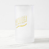 引用文感動的カップ | バイブ前向きスモーニング フロストグラスビールジョッキ (中央)