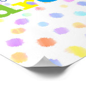 引用文感動的カラフルのポスターをあえて夢を見る ポスター (角)