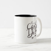 引用文感動的カルペディエムシーズザデイ ツートーンマグカップ (正面右)