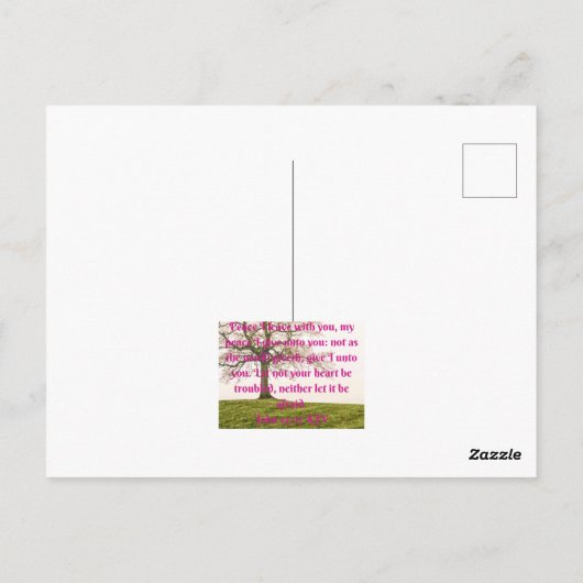 引用文感動的キリスト教信仰 ポストカード (裏面)