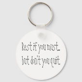 引用文感動的キーホルダー忍耐力ギフト キーホルダー (正面)