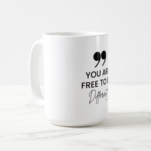 引用文感動的コーヒーマグ コーヒーマグカップ (正面左)