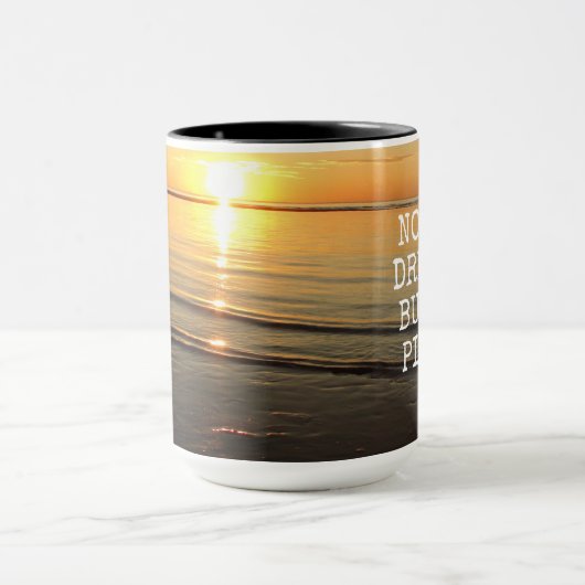 引用文感動的サンセットオンザ海コーヒーマグ マグカップ (中央)