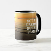 引用文感動的サンセットオンザ海コーヒーマグ マグカップ (正面右)