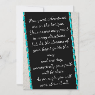 引用文感動的サンタフェ卒業カード サンキューカード