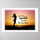 引用文感動的シースケープウェーブズビーチポスター ポスター (正面)