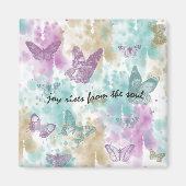 引用文感動的ジョイが魂から湧き出る マグネット (正面)