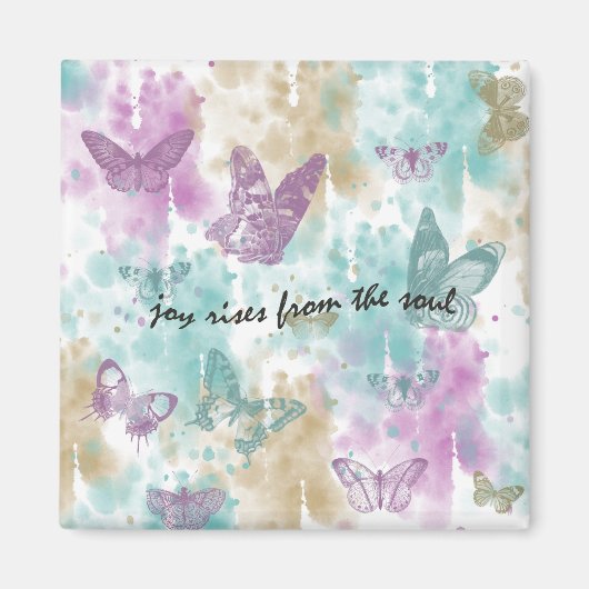 引用文感動的ジョイが魂から湧き出る マグネット (正面)