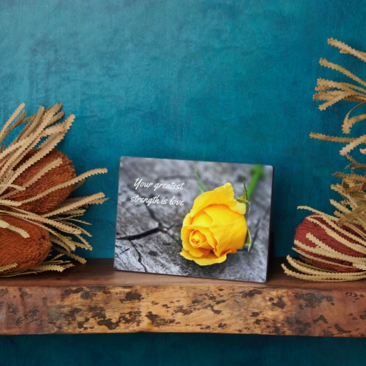 引用文感動的ズイーゼル付き卓上プレート フォトプラーク (側面)