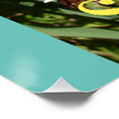 引用文感動的ダフォディル春フローラ花 ポスター (コーナー)