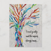 引用文感動的ツリー ポストカード (正面)