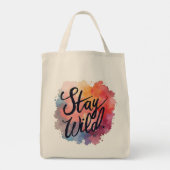 引用文感動的トートバッカラフルグ付き トートバッグ (裏面)