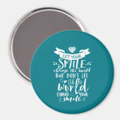 引用文感動的ハッピースマイルチェンジザワールド マグネット (正面/裏面)