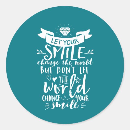 引用文感動的ハッピースマイルチェンジザワールド ラウンドシール (正面)